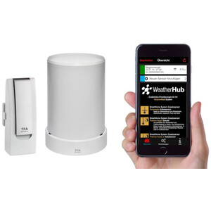 TFA Wetterstation WeatherHub Starter-Set mit Regenmesser