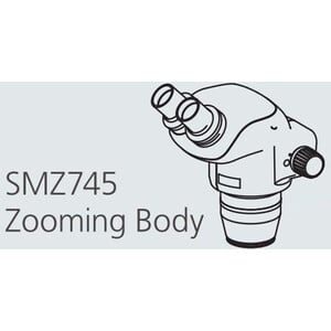 Nikon Stereokopf SMZ745 Stereo Zoom Head, bino, 6.7-50x, ratio 7.5:1, 52-75 mm, 45°, WD 115 mm