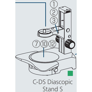 Nikon Zahnstangen-Stativ C-DS, Diascopic Stand