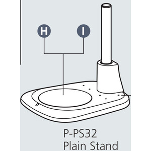 Nikon Säulenstativ P-PS32 Plain Base for incident light with pillar