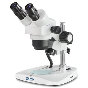 Kern Zoom-Stereomikroskop OZL 445, Greenough, Säule, bino, 0,75-3,6x,10x/21, 0,35W LED