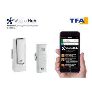 TFA Wetterstation Starter-Set mit Temperatursender WEATHERHUB