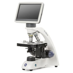 Euromex Mikroskop BioBlue, BB.4220-LCD, 7 inch LCD Bildschirm, SMP 4/10/S40x Objektiven, DIN, 40x - 400x, 10x/18, LED, 1W, Kreuztisch