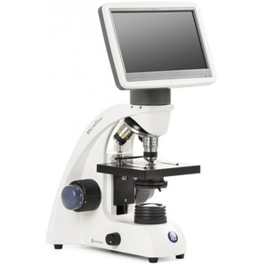Euromex Mikroskop MicroBlue, MB.1051-LCD, 5.6 inch LCD Bildschirm, Achr. 4/10/S40x Objektive, DIN 35mm perf., 40x - 400x, LED, 1W, Kreuztisch