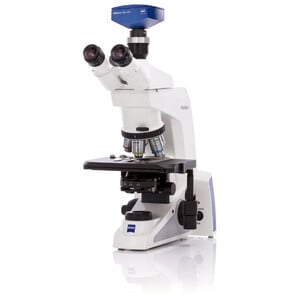 ZEISS Mikroskop , Axiolab 5, trino, infinity, plan, 10x, 63x, 10x/22, Dl, LED, 10W, inkl Kameraadapter, Axiocam