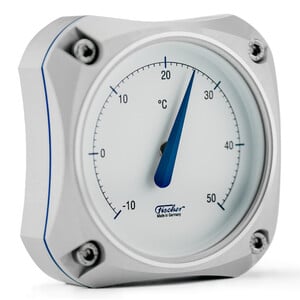 Fischer Wetterstation Cockpit Thermometer Silver Edition