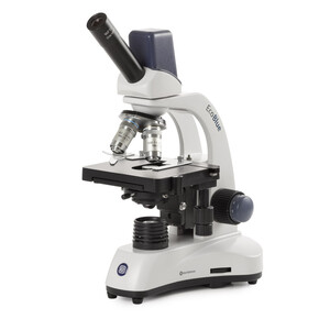 Euromex Mikroskop EC.1155, mono, digital, 40x-1000x, DL, LED, 10x/18 mm, X-Y-Kreuztisch, 5 MP