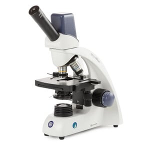 Euromex Mikroskop MicroBlue, MB.1155-5, mono, DIN 160, achro, 40x-1000x, 10x/18, Dl, digital, Akku, LED, 1W