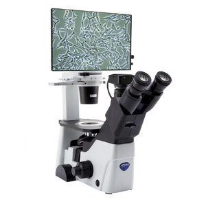 Optika Mikroskop IM-300D, digital, PH, 100-400x, IOS LWD W-PLAN PH, N.A. 0.3, X-LED, 6 MP, 15.6" 4K