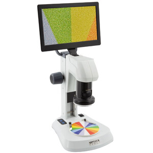 Optika , Mikroskop, SFX-85V, Digital Zoom, 9" monitor, 8x-54x, LED, Auf- und Durchlicht