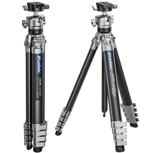 Leofoto Carbon-Dreibeinstativ AZ-235C+LH-30R Azure Half Silver