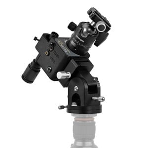 Omegon Montierung Segugio Tracker Set mit Kugelkopf, Deluxe Polhöhenwiege und Polsucher