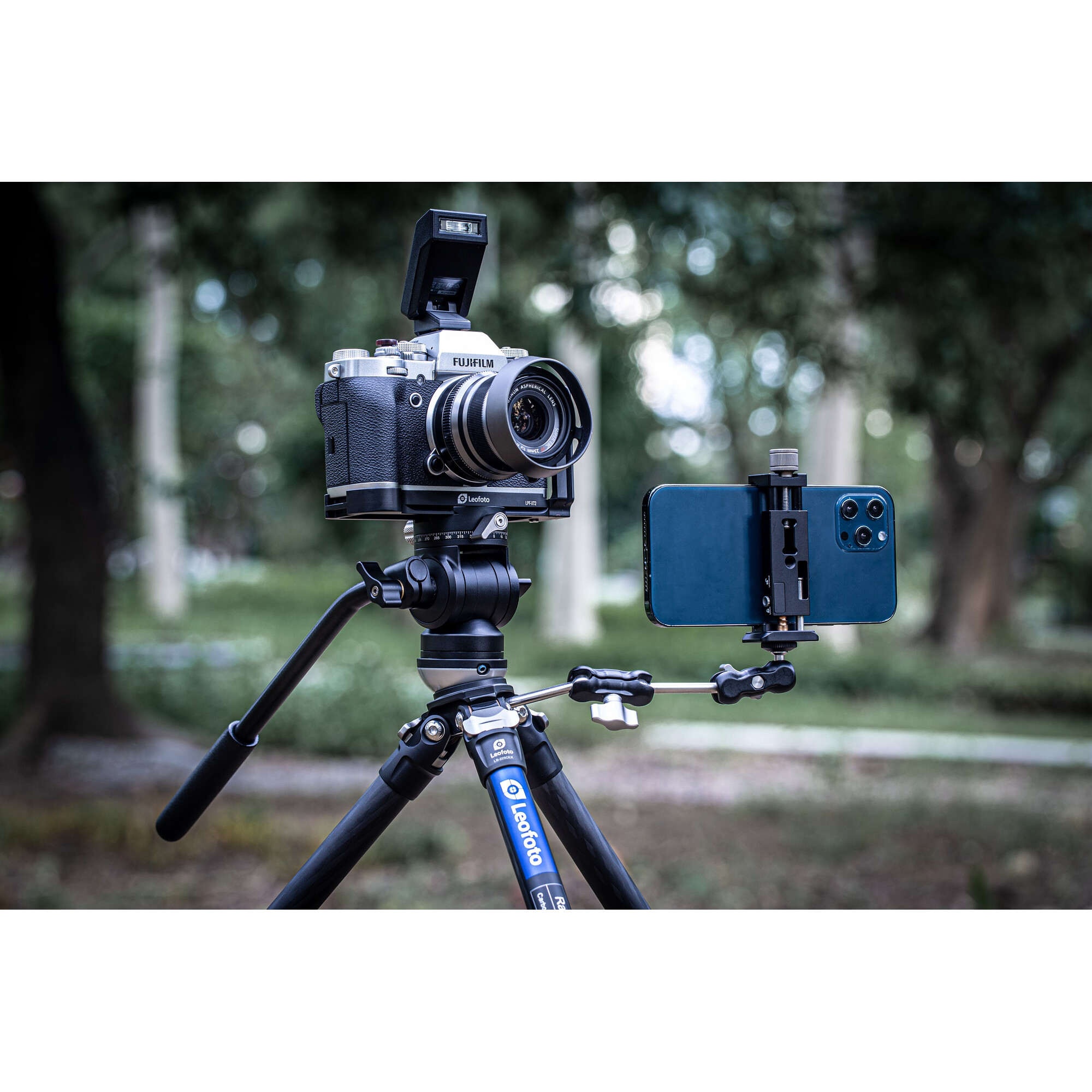Trépied Leofoto Ranger LS-225CEX Fibre De Carbone – Avec Base Nivellement Et Étui (Universel)