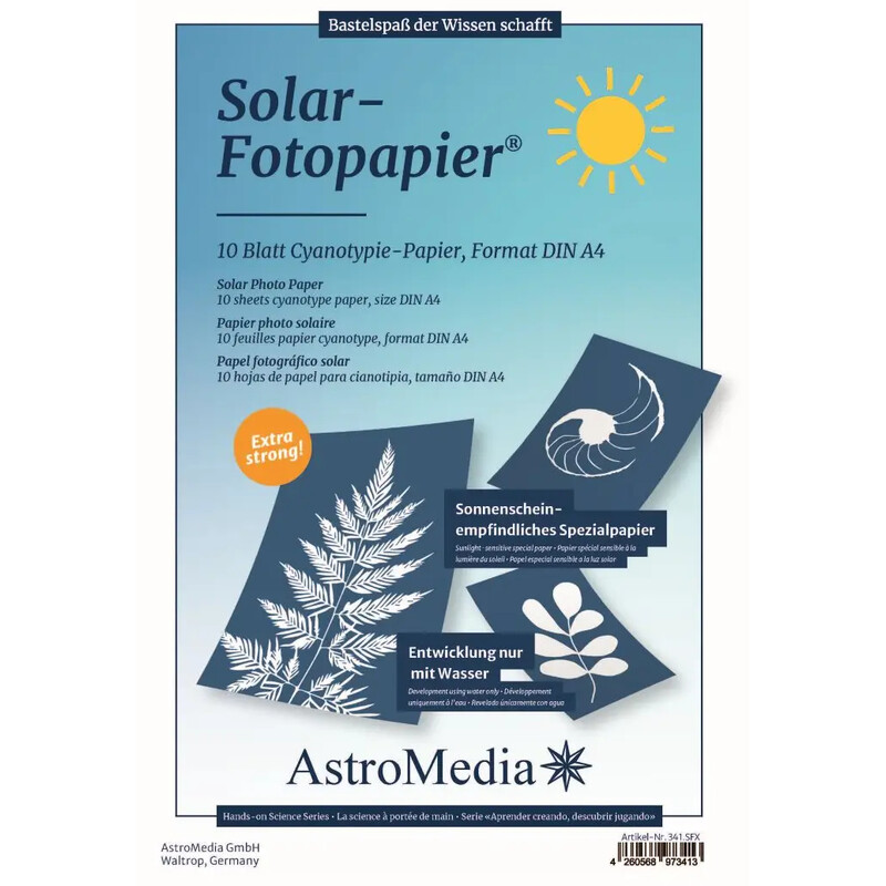 AstroMedia Bausatz Das Solar-Fotopapier DIN A4 10 Stück