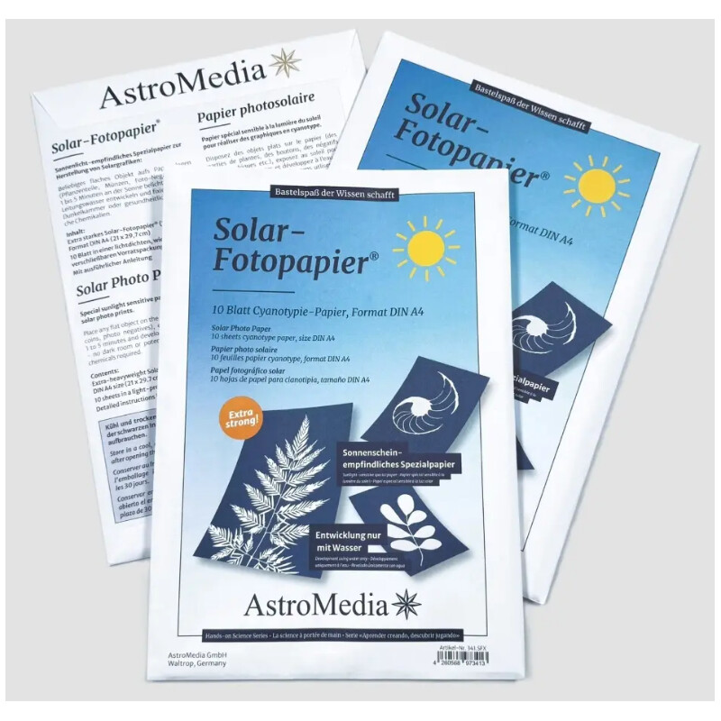 AstroMedia Bausatz Das Solar-Fotopapier DIN A4 10 Stück