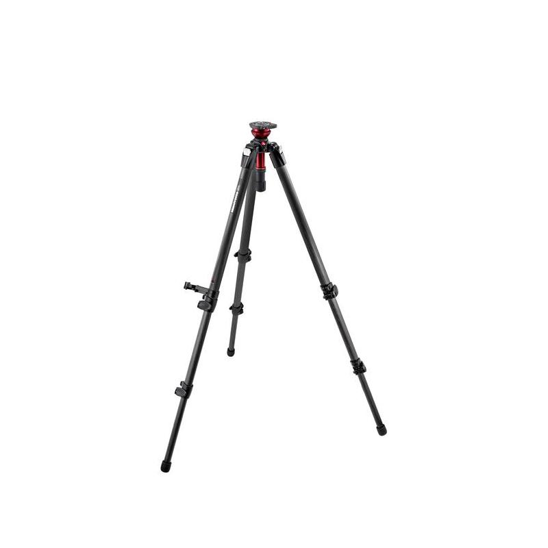 Manfrotto Carbon-Dreibeinstativ Mdeve-Video-Stativ mit 50mm Nivellierhalbschale 745CX3