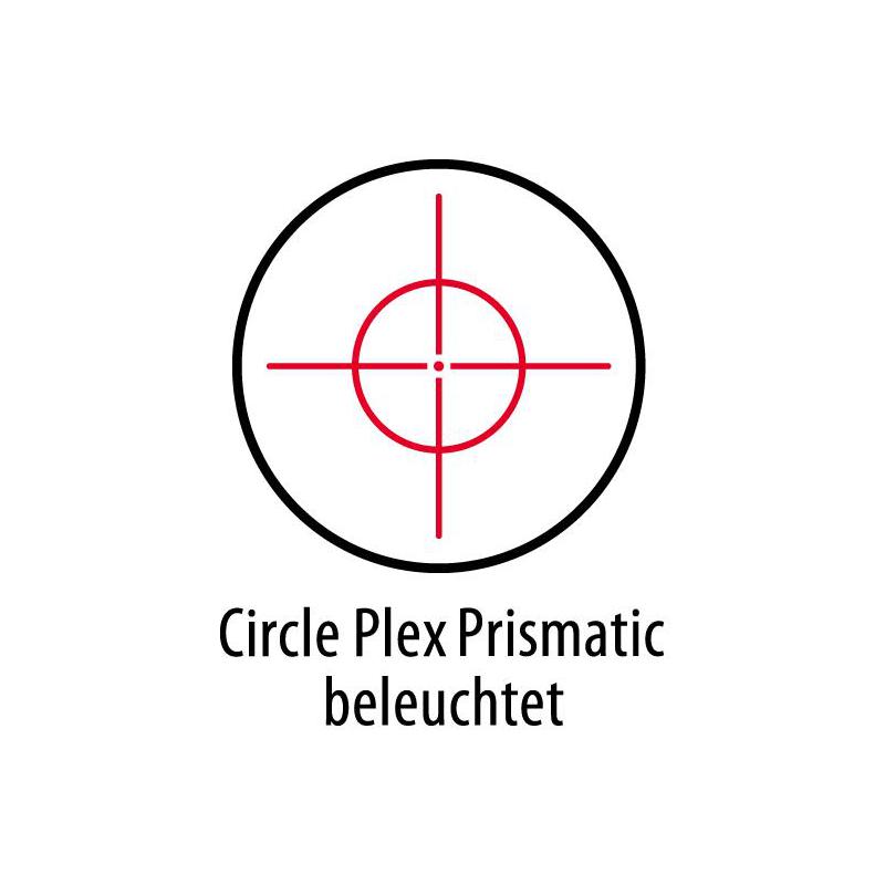 Leupold Zielfernrohr Prismatic 1x14, dunkelbraun, Circle Plex Absehen, beleuchtet