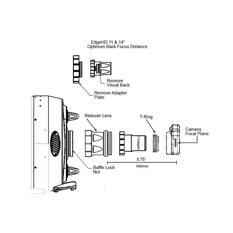 Celestron T-Adapter für EdgeHD 925, 11 & 14