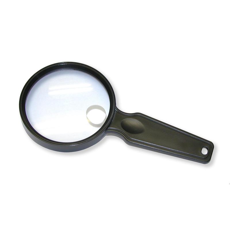 Carson MagniView Handlupe 2,5X mit Spot 5X