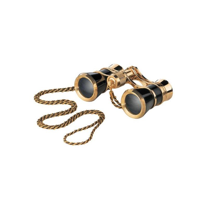 Eschenbach Opernglas Glamour 3x25 schwarz-gold mit Kette