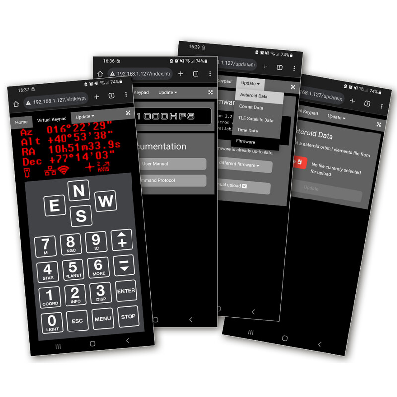 10Micron Montierung AZ 1000 HPS