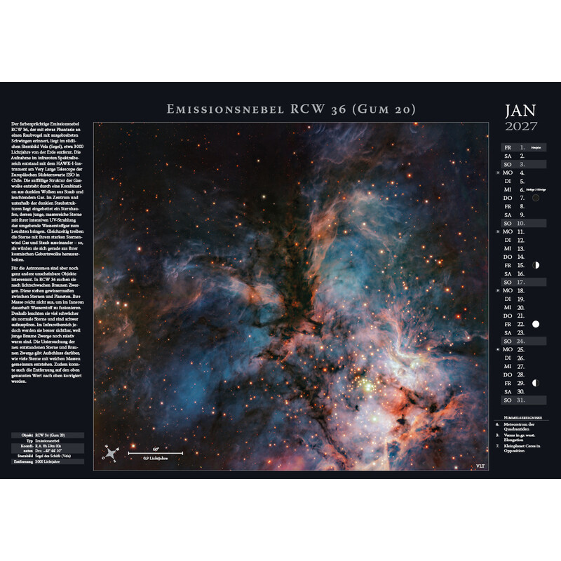 Astronomie-Verlag Weltraum-Kalender 2027