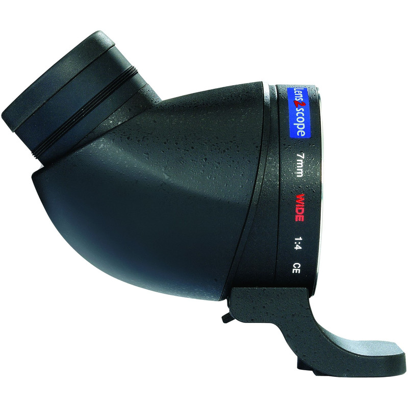 Lens2scope Okularansatz 7mm Wide, passend für Pentax K, schwarz, Winkeleinsicht