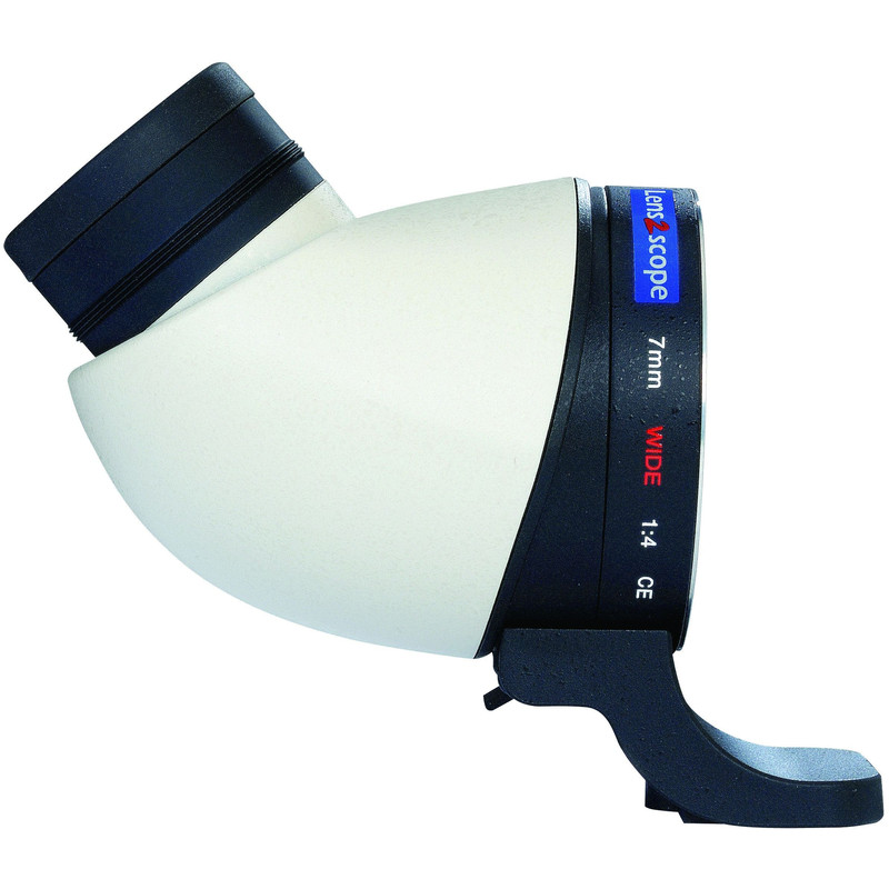 Lens2scope Okularansatz 7mm Wide, passend für Canon EOS, weiss, Winkeleinsicht