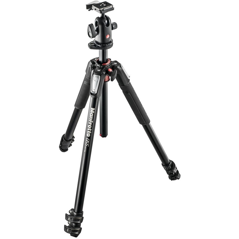 Manfrotto Aluminium-Dreibeinstativ MK055XPRO3-BH Stativset mit Kugelkopf
