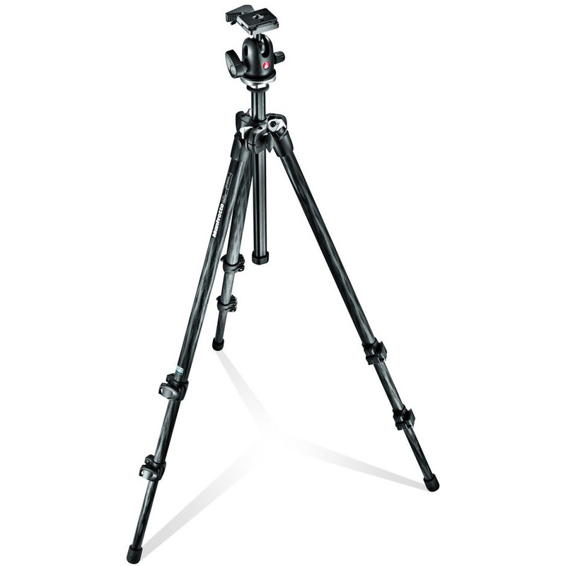 Manfrotto Carbon-Dreibeinstativ MK294C3-A0RC2 Carbon-Stativset mit Kugelkopf