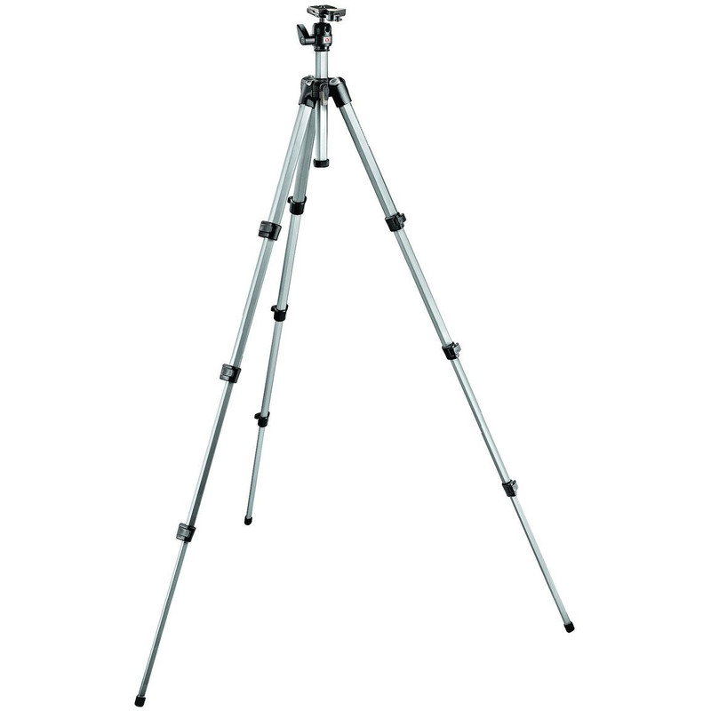 Manfrotto Aluminium-Dreibeinstativ MK394-PQ Stativset mit Kugelkopf