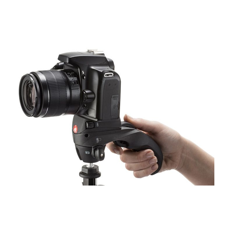 Manfrotto Aluminium-Dreibeinstativ Compact Action Foto-/Videostativkit schwarz