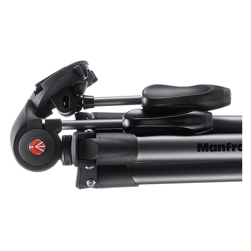 Manfrotto Aluminium-Dreibeinstativ Compact Advanced Fotostativset schwarz