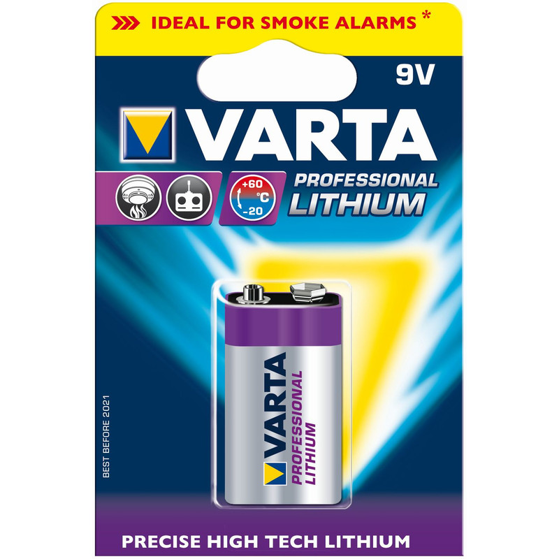 Varta 9 Volt-Block Lithium Professional