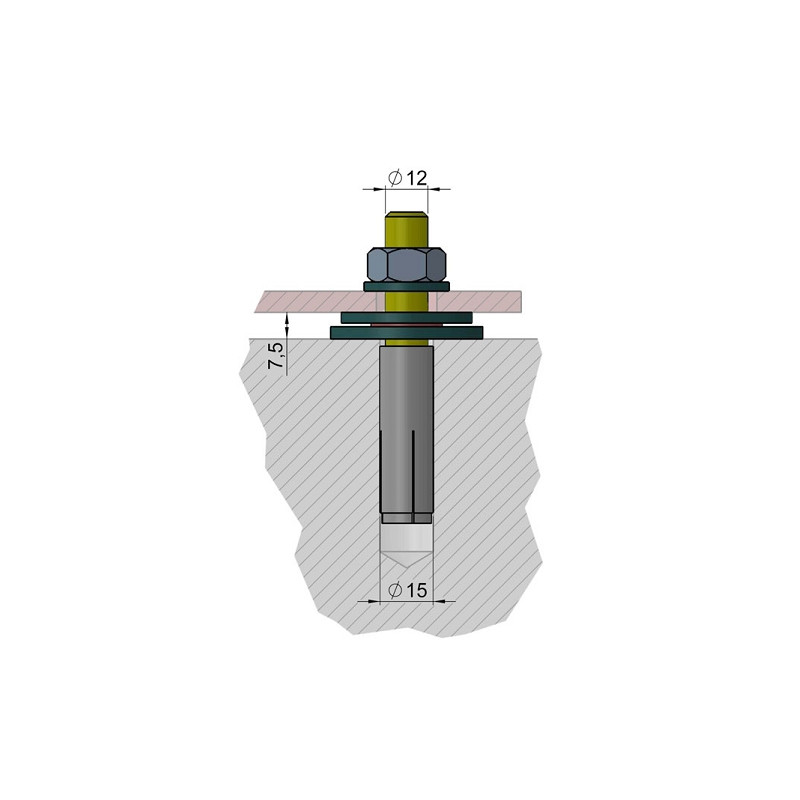 euro EMC Verankerungssatz 1 für Sternwartensäule P200