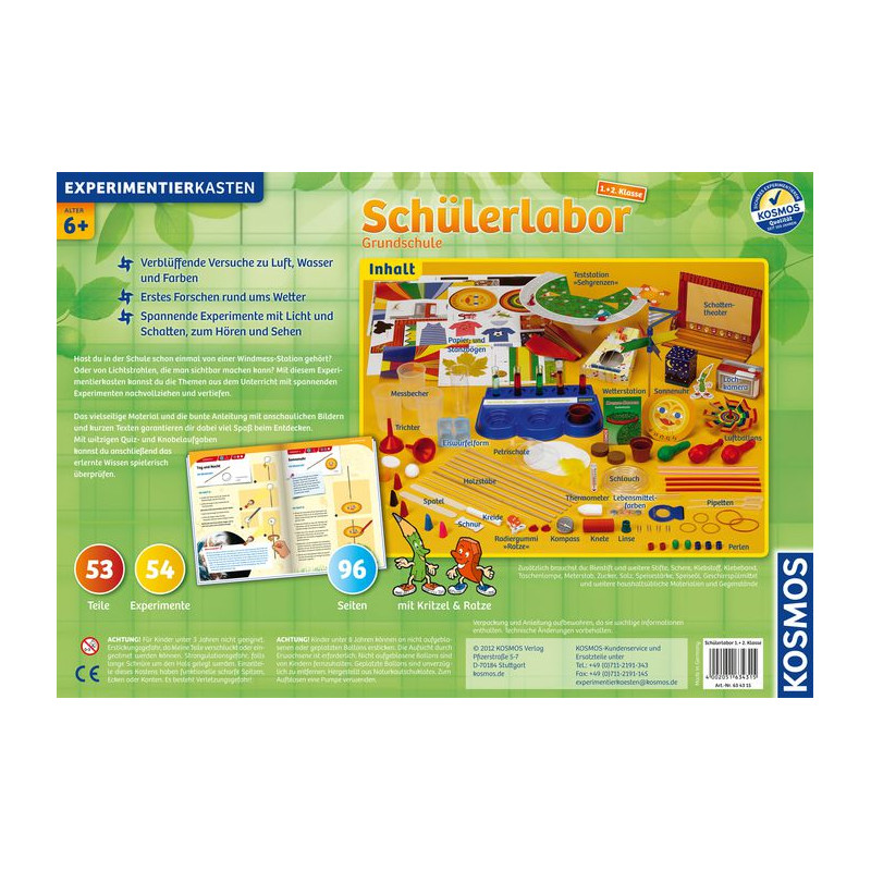 Kosmos Verlag Schülerlabor - Grundschule 1. + 2. Klasse