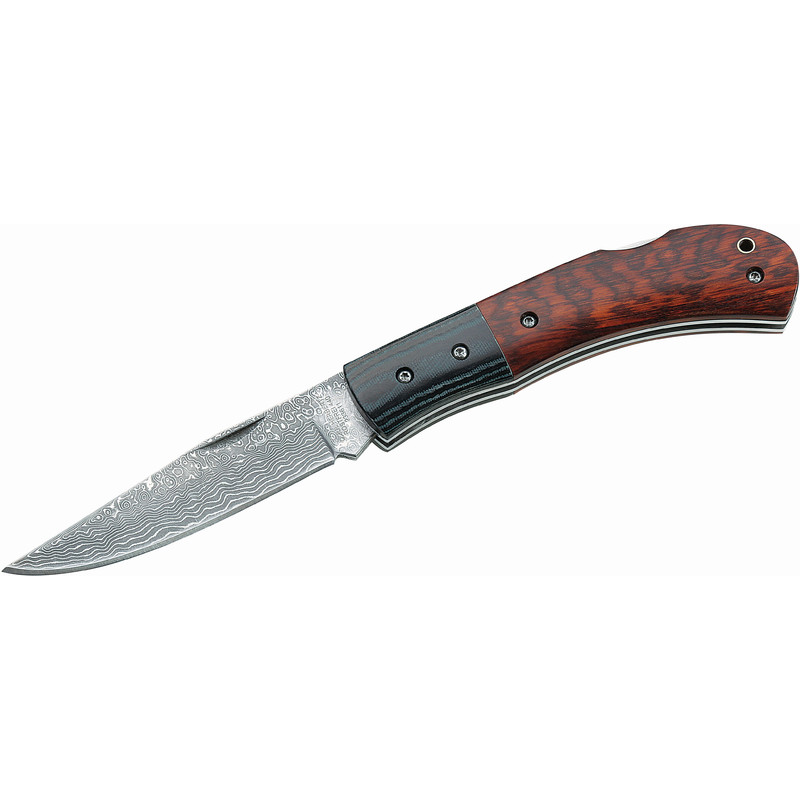 Herbertz Damaszener Taschenmesser, Schlangenholzgriff, Nr. 233611