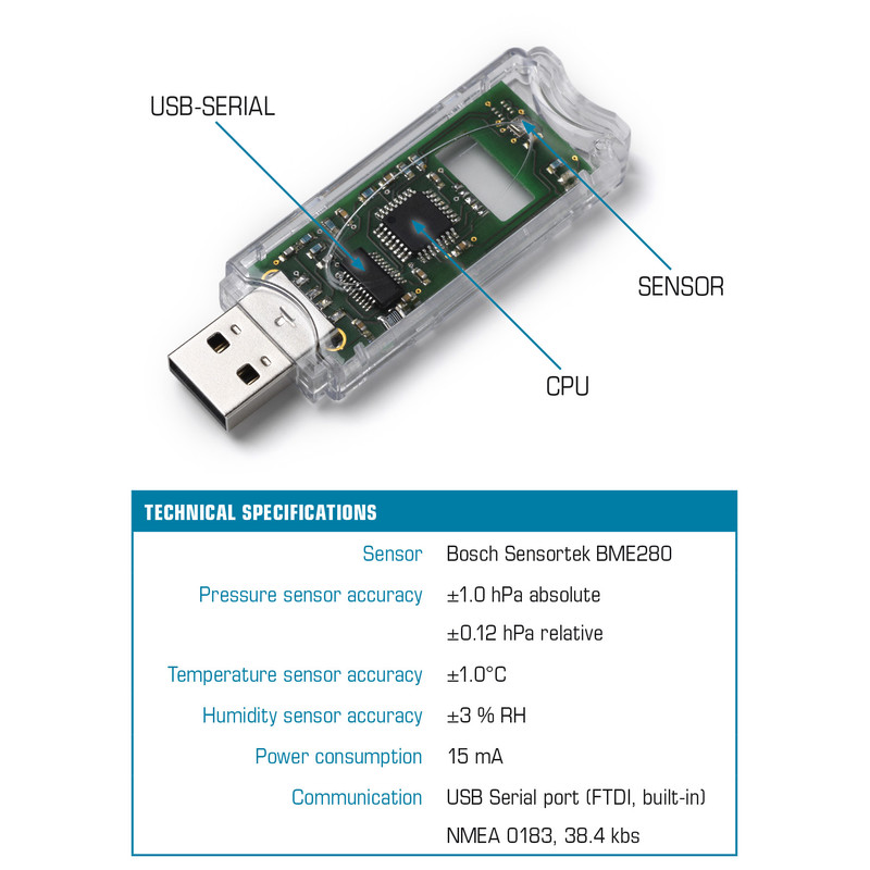 10Micron USB-Wetterstation BlueAstro