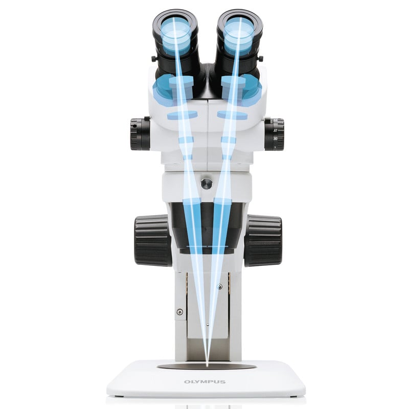 Evident Olympus Zoom-Stereomikroskop Olympus SZ61TR RL (trino) + RL66S-80 NW
