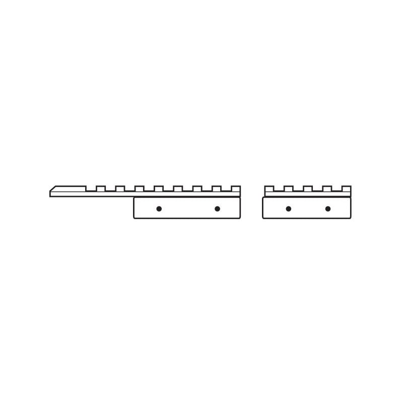 HAWKE Adapterschiene 11mm - Weaver 2teilig