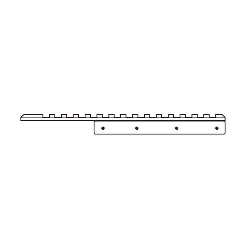 HAWKE Adapterschiene 11mm - Weaver 1teilig 172mm