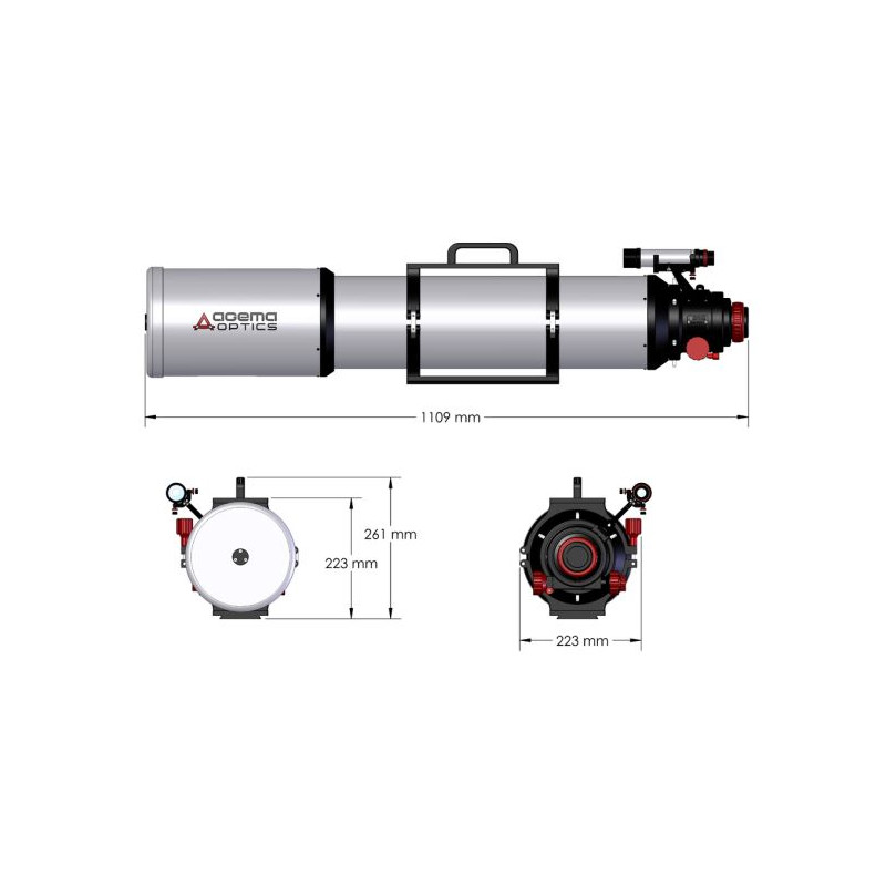 Agema Optics Apochromatischer Refraktor AP 150/1200 SD 150 F8 OTA