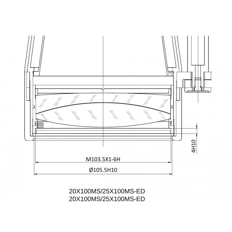 APM Fernglas MS 25x100