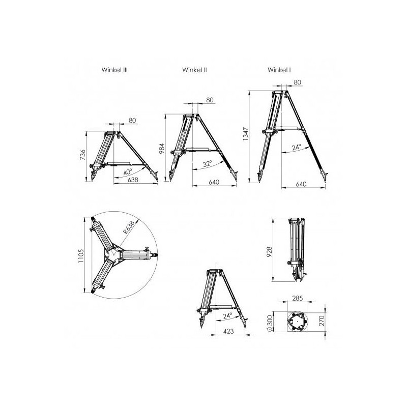 Berlebach Stativ Planet für Skywatcher EQ-6/EQ6-R/AZ-EQ-6