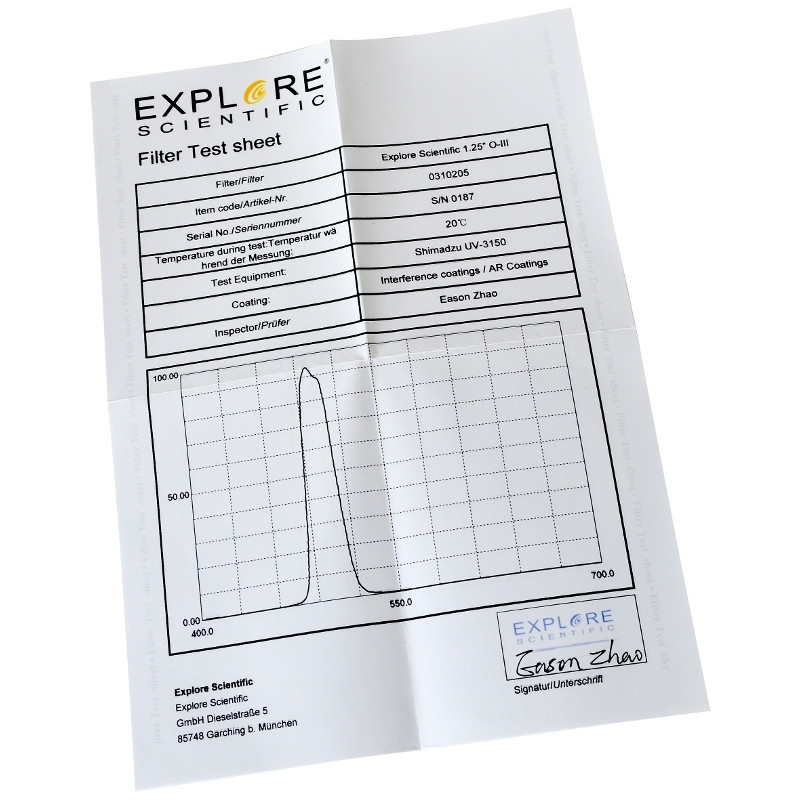 Explore Scientific Filter OIII 1,25"