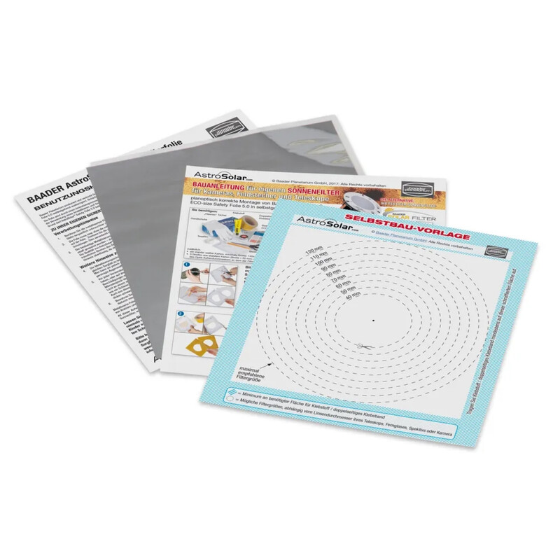 Baader Filterfolie AstroSolar® ECO-size Safety Folie OD 5.0, 140x155 mm