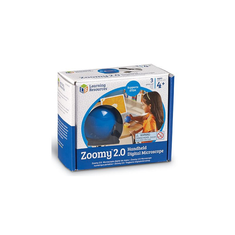 Learning Resources Zoomy 2.0 Digitales Handmikroskop (blau)