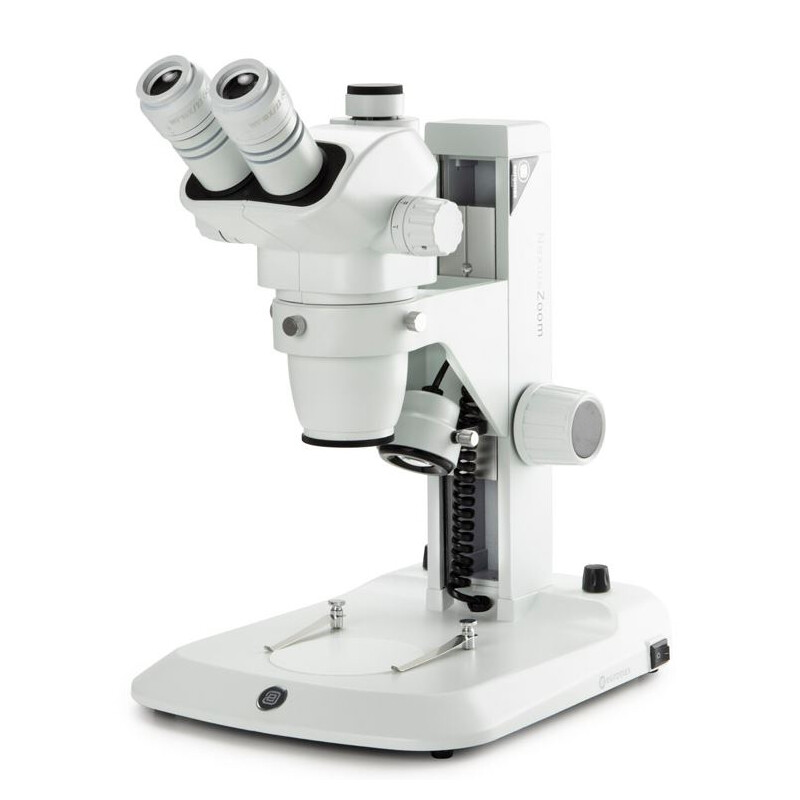 Euromex Zoom-Stereomikroskop NexiusZoom, NZ.1903-S-ESD, 6.7x to 45x, Zahnstange, Auf-+Durchlicht, 3 W LED, ESD, trino