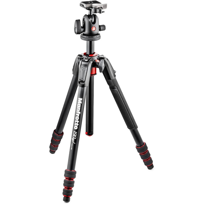 Manfrotto Aluminium-Dreibeinstativ MK190GOA4TB-BH mit Kugelkopf