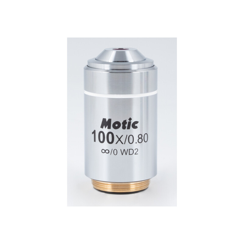 Motic Objektiv 100x/0,8 (AA=2mm), CCIS LM Plan achro. invers